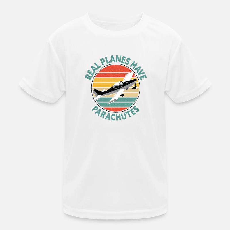 Ultraleichtflieger Breezer B400 Pilot Flugzeug - Kinder Funktions-T-Shirt - Weiß
