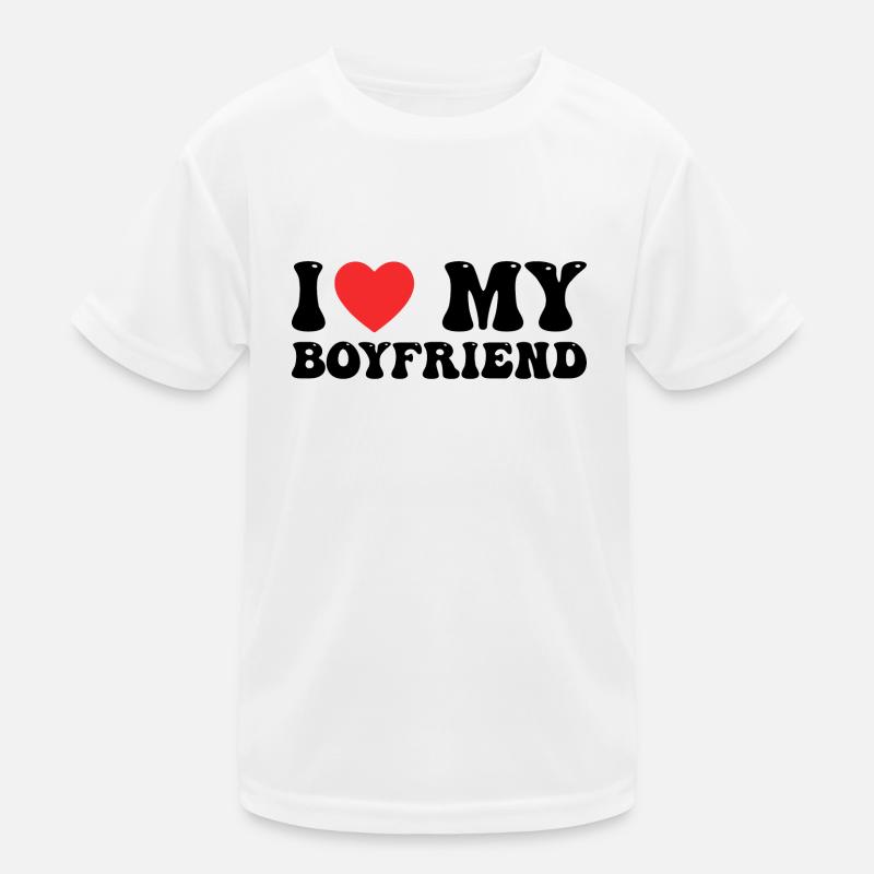 Ich liebe meinen Freund Kinder Funktions-T-Shirt