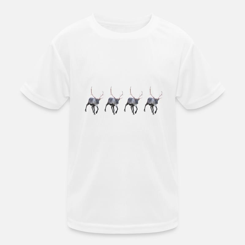 Conception élégante de silhouette de renne T-shirt sport Enfant