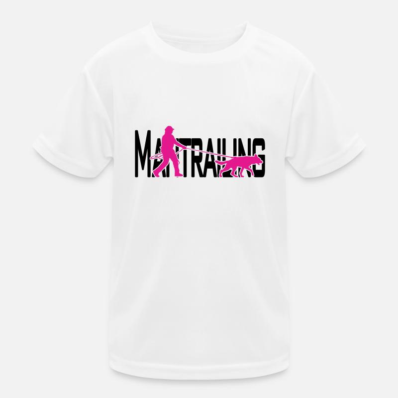 Mantrailing rose / noir T-shirt sport Enfant