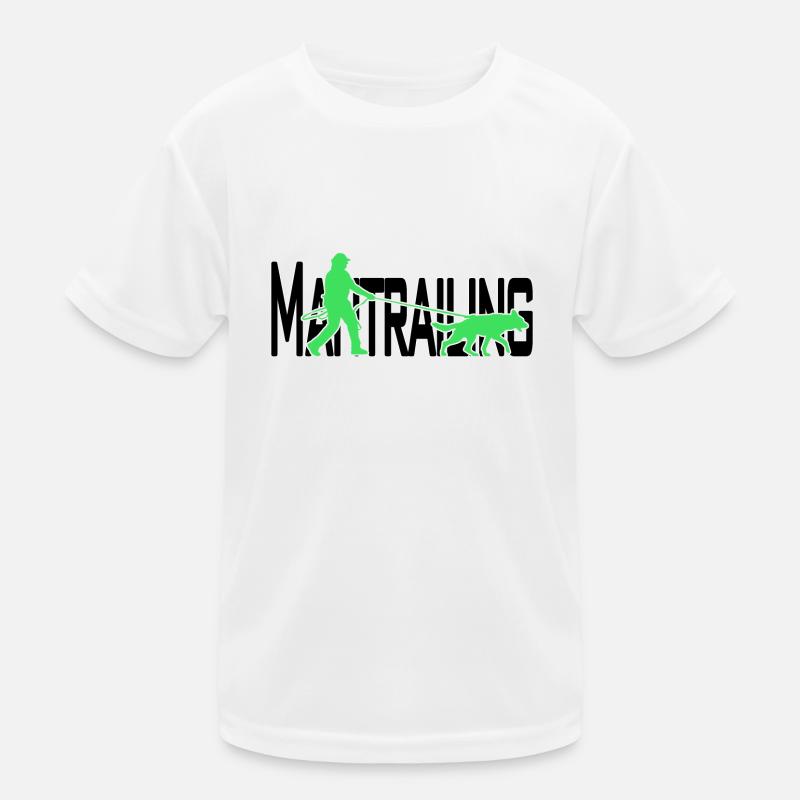 Mantrailing noir / vert T-shirt sport Enfant