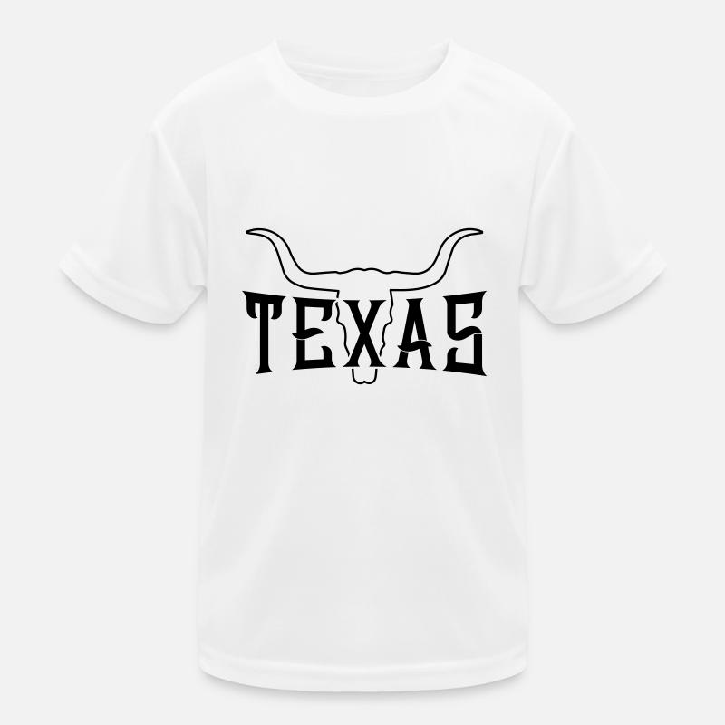 texas bulle symbole squelette T-shirt sport Enfant
