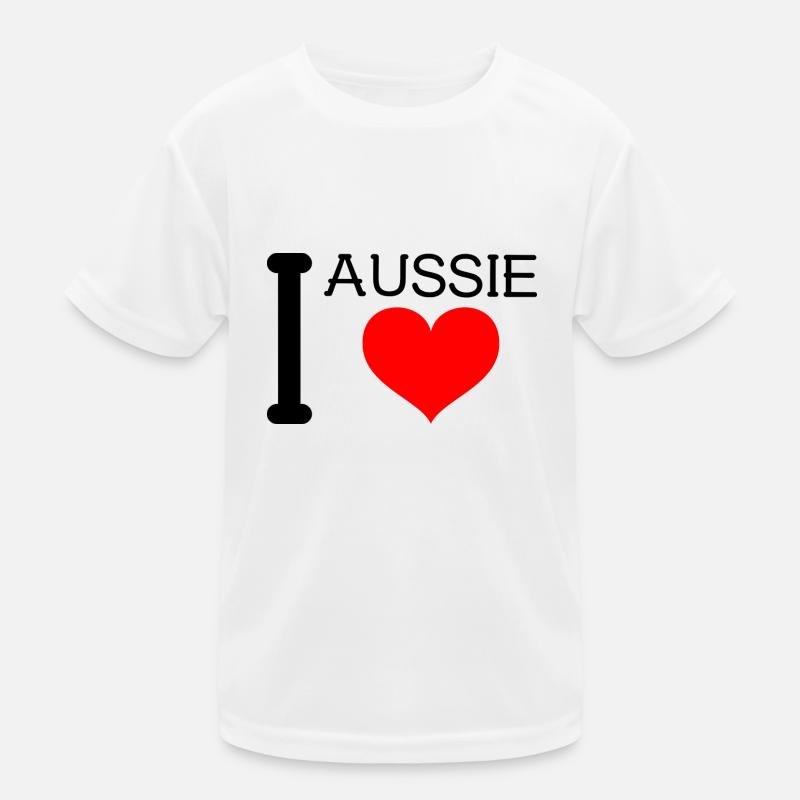 Ich liebe Aussie - ich liebe Aussie Kinder Funktions-T-Shirt