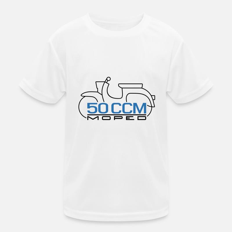 Moped Schwalbe 50 ccm Emblem Kinder Funktions-T-Shirt