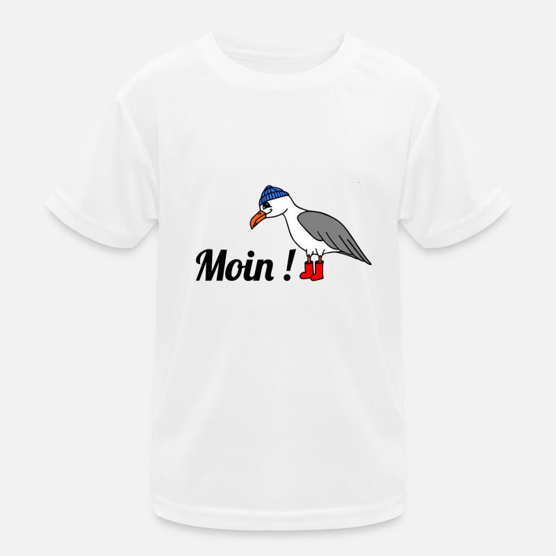 Moin, Möwe Kinder Funktions-T-Shirt