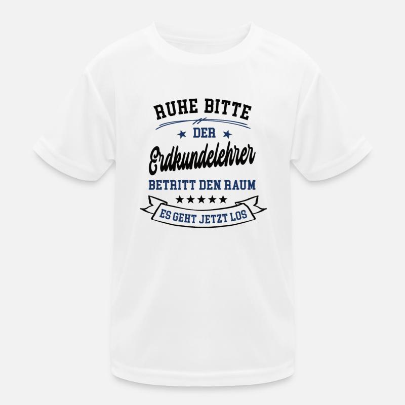 Erdkundelehrer Schule Geolehrer Erdkunde Lehrer Kinder Funktions-T-Shirt