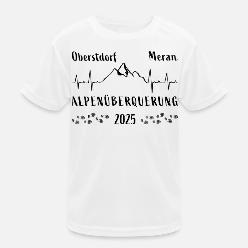 Alpenüberquerung Oberstdorf Meran 2025 Kinder Funktions-T-Shirt