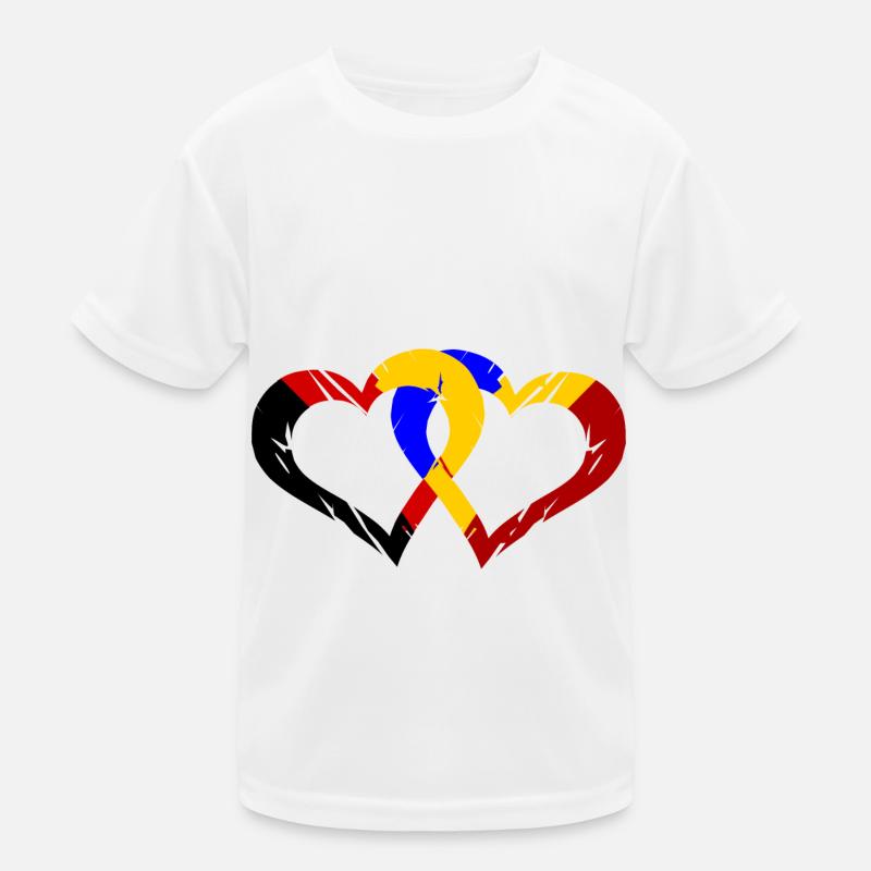 German Romanian Partnership Kids Functional T-Shirt