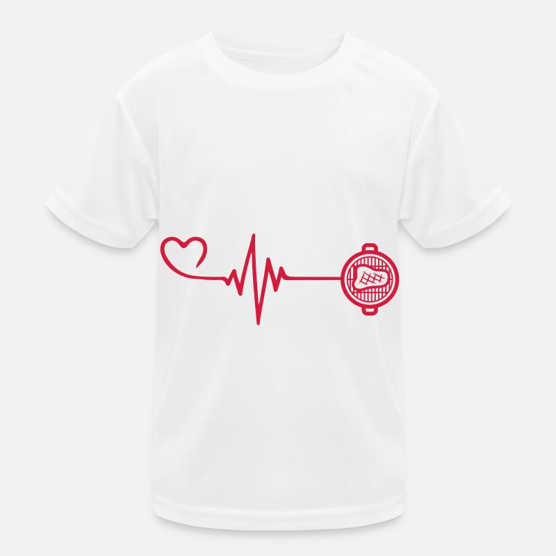 Steak Puls Fleisch herzschlag liebe Kinder Funktions-T-Shirt