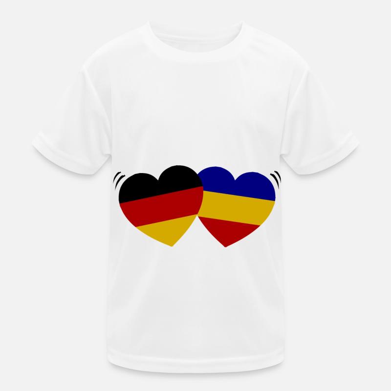 Romania Germany Partnership Kids Functional T-Shirt