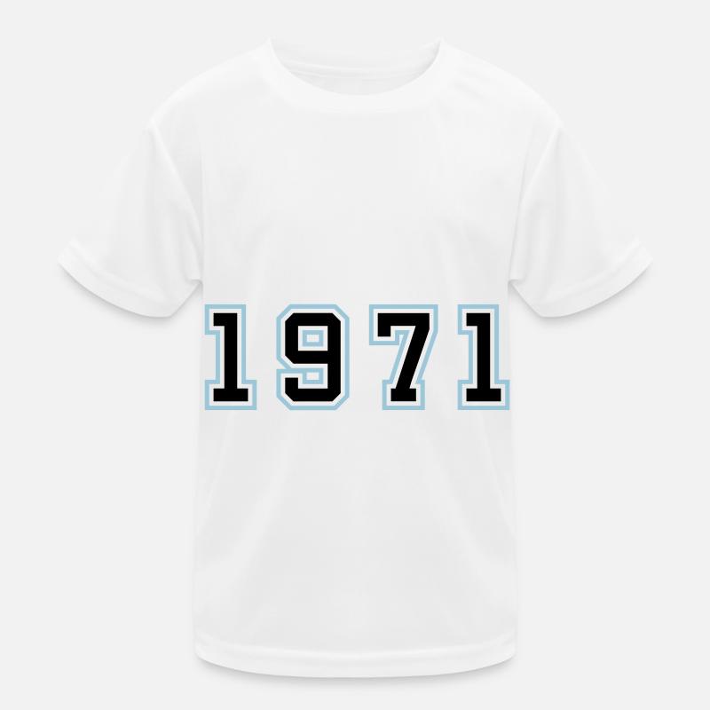 1971 Year Birthday Kids Functional T-Shirt