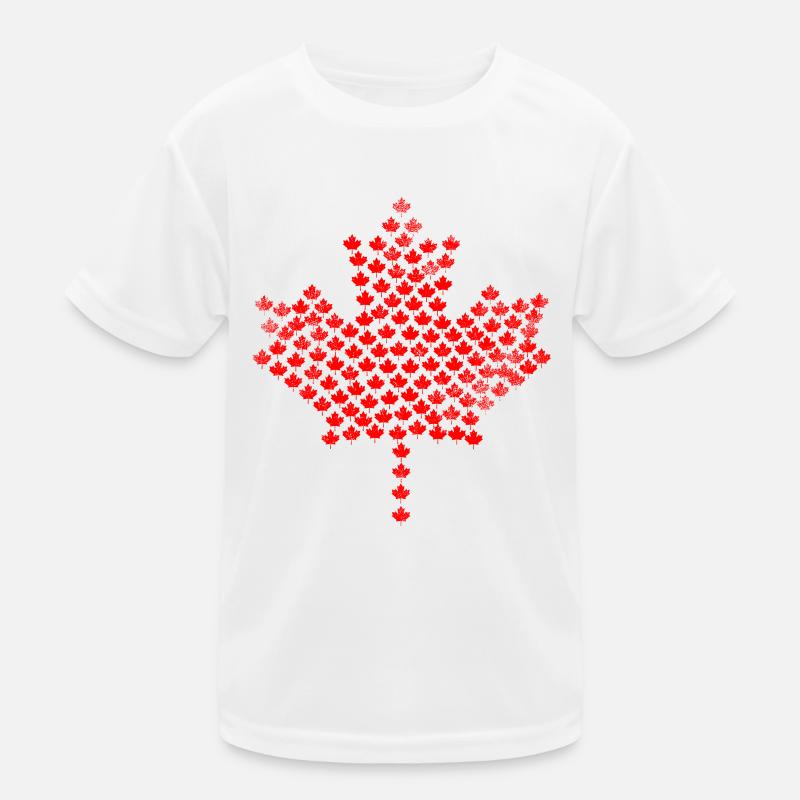 Canada Maple Leaf Kids Functional T-Shirt