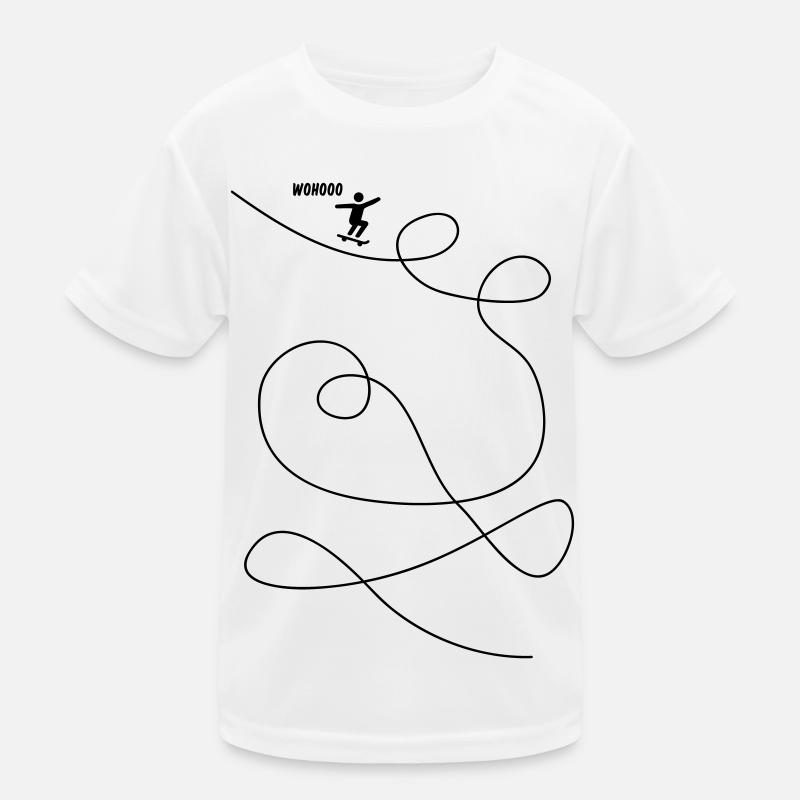 Skateboarder macht Looping Geschenk Kinder Funktions-T-Shirt