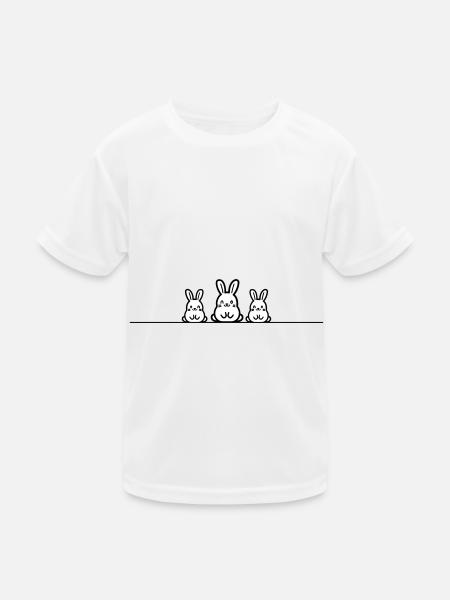Easter Bunny Easter - Kids Functional T-Shirt - white - Front