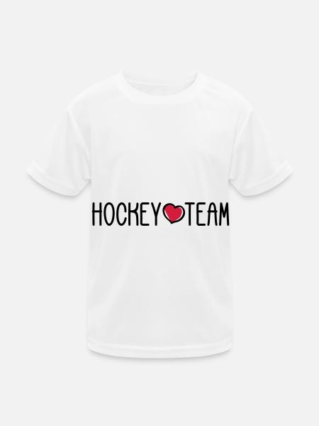 Hockey Team - Kids Functional T-Shirt - white - Front