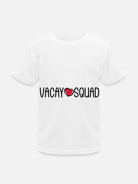 Vacay Squad - Kids Functional T-Shirt - white - Front