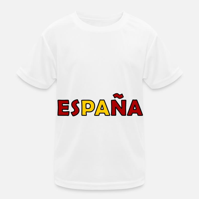 Spanien Fans Kinder Funktions-T-Shirt