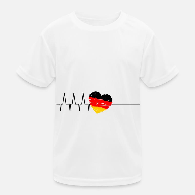 German Heartbeat Kids Functional T-Shirt