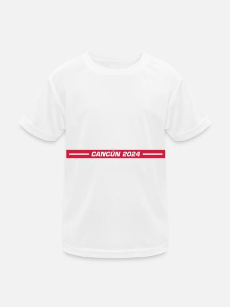 Cancun 2024 - Kids Functional T-Shirt - white - Front