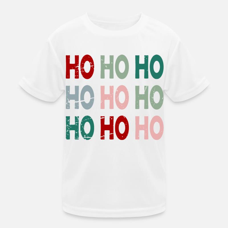 A Colorful HOHOHO! Kinder Funktions-T-Shirt