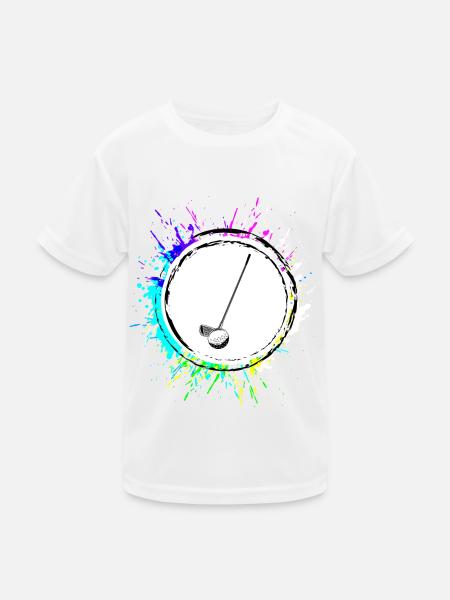 Golf Sport Symbol - Kids Functional T-Shirt - white