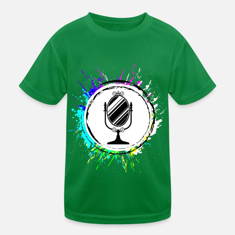 Mirror Icon Silhouette Kids Functional T-Shirt