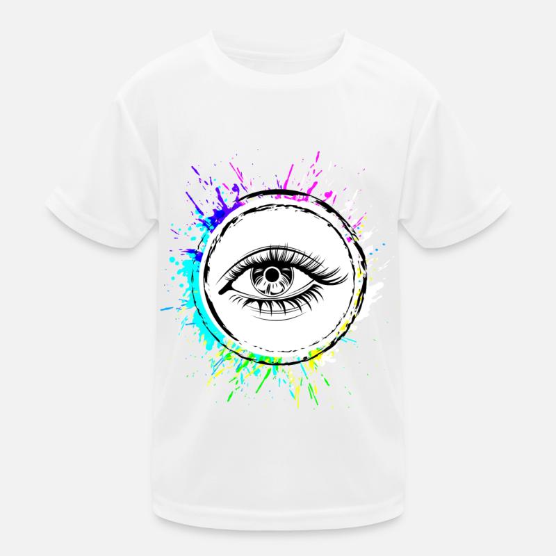Augen symbol Wimpern Kinder Funktions-T-Shirt