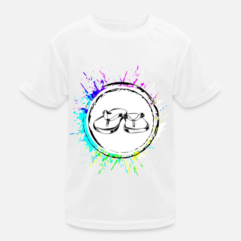 Flip-flops icon Kids Functional T-Shirt