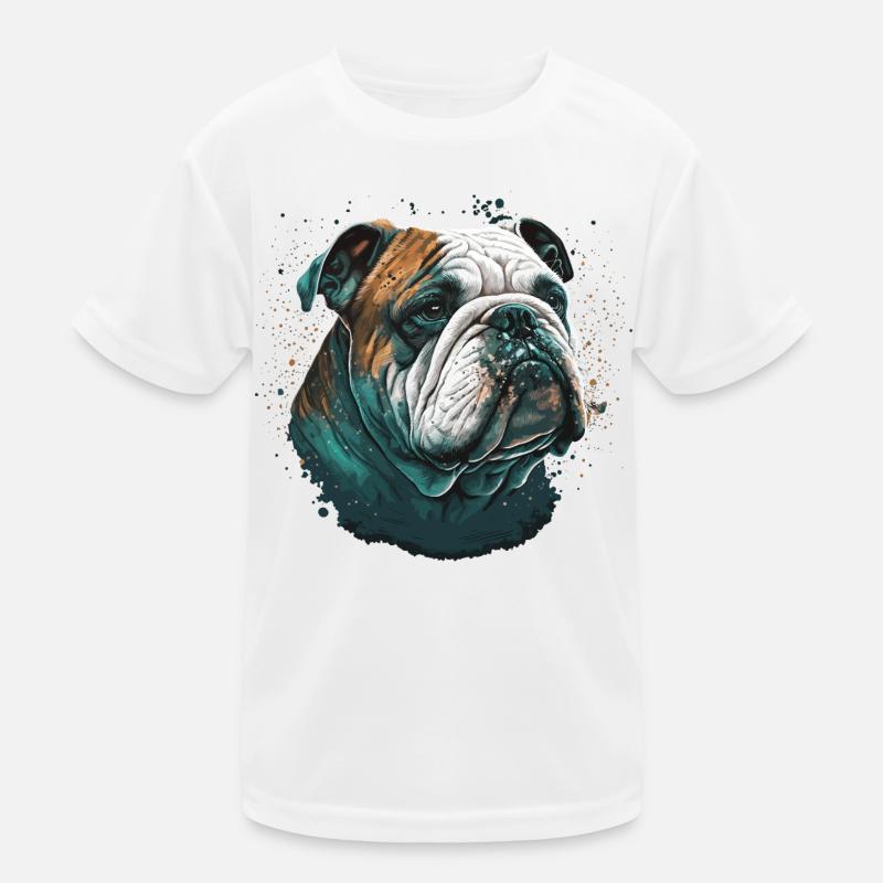 Expression de bouledogue T-shirt sport Enfant