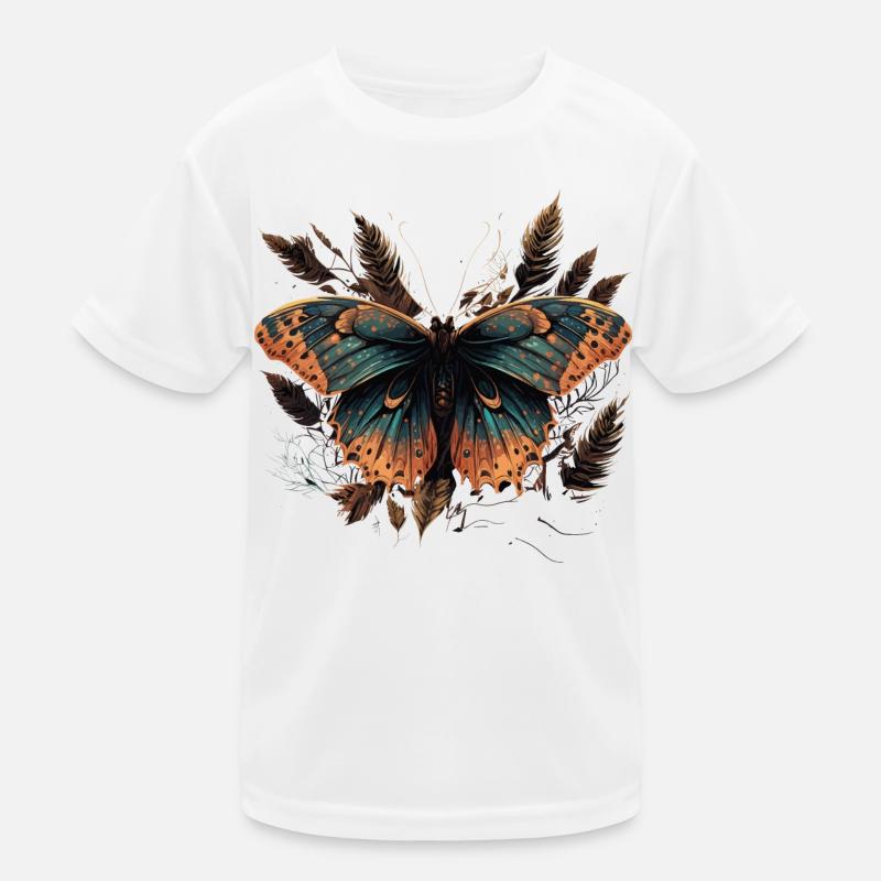 Graceful Butterfly Kids Functional T-Shirt