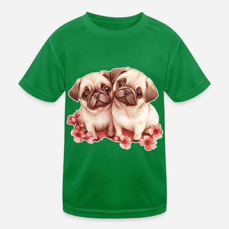 Pug Kids Functional T-Shirt