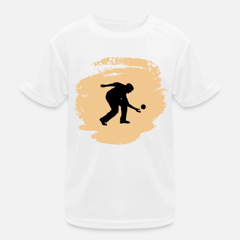 Boule Bocce Boccia Player - Kids Functional T-Shirt - white