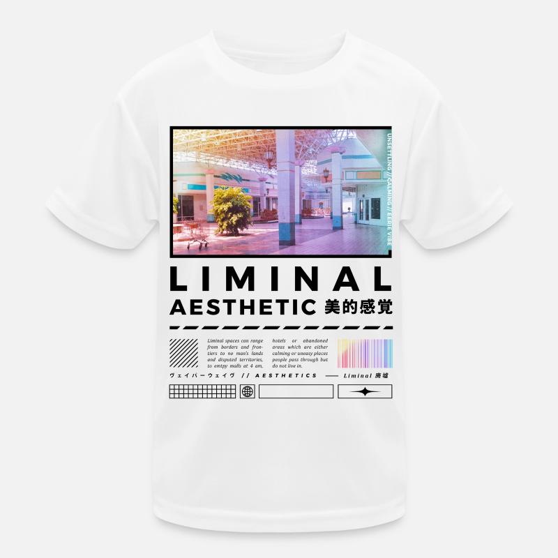 Liminal Spaces Retro 80s & 90s Backrooms Vaporwave Kinder Funktions-T-Shirt
