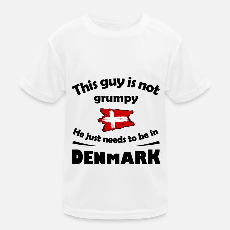 Dänemark Kinder Funktions-T-Shirt