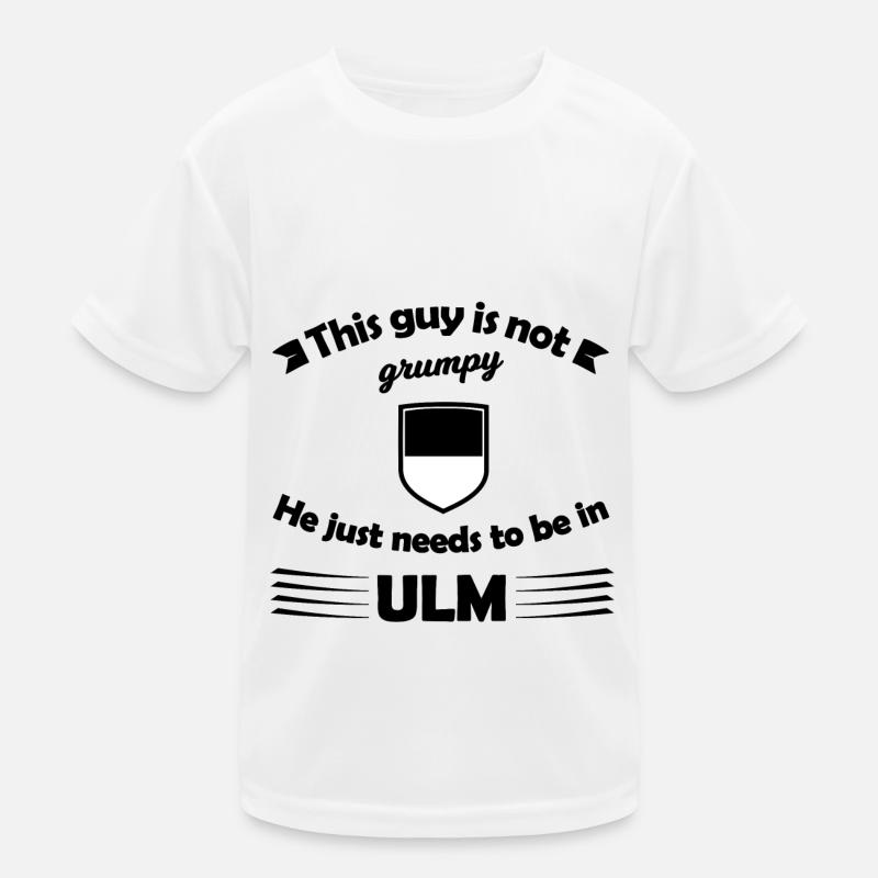 Zuhause in Ulm Kinder Funktions-T-Shirt