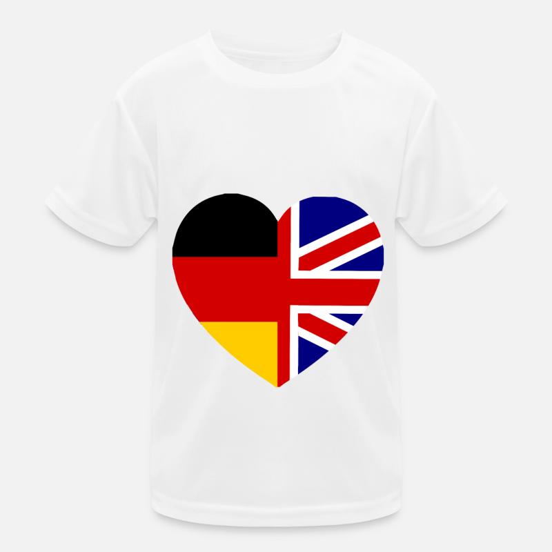Die deutsch englische Liebe Kinder Funktions-T-Shirt