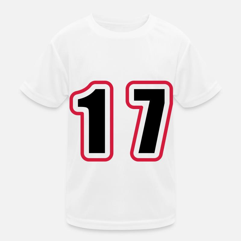 17 Number College Kids Functional T-Shirt