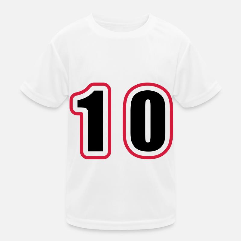 10 Nombre Collège T-shirt sport Enfant