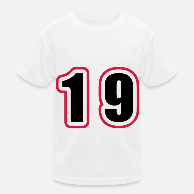 19 Number College Kids Functional T-Shirt