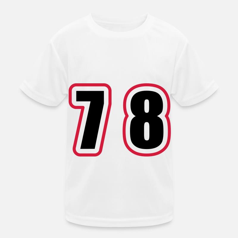 78 Number College Kids Functional T-Shirt