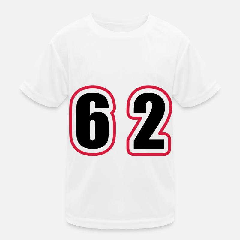 62 Number College Kids Functional T-Shirt
