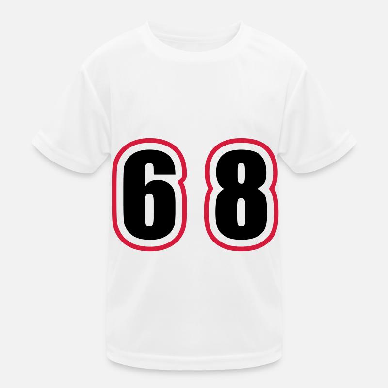 68 Zahl College Kinder Funktions-T-Shirt