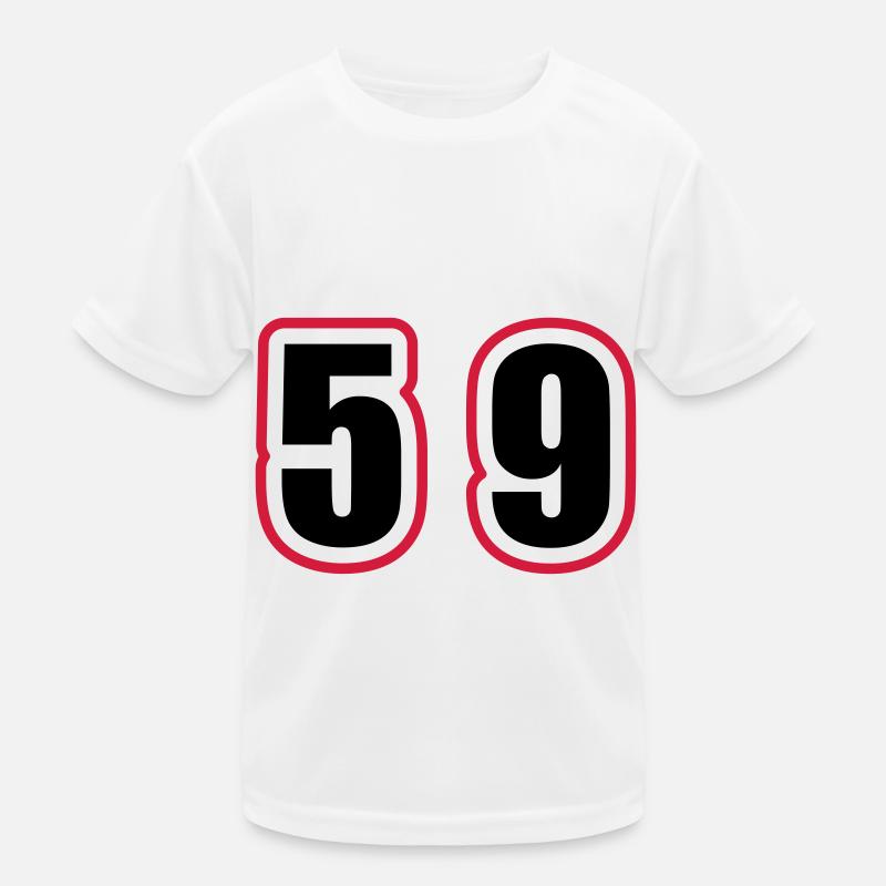 59 Number College Kids Functional T-Shirt
