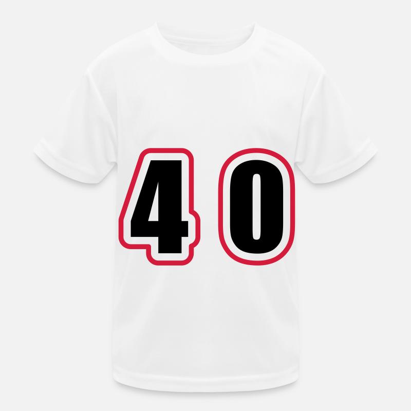 40 Zahl College Kinder Funktions-T-Shirt