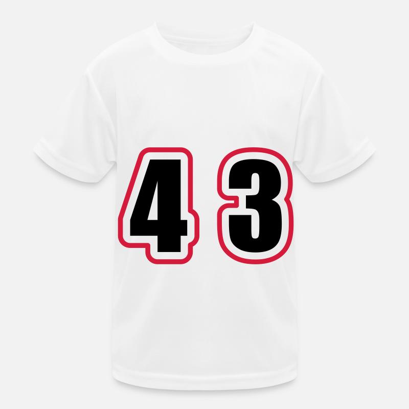 43 Number College Kids Functional T-Shirt