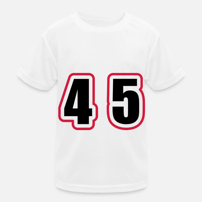 45 Number College Kids Functional T-Shirt
