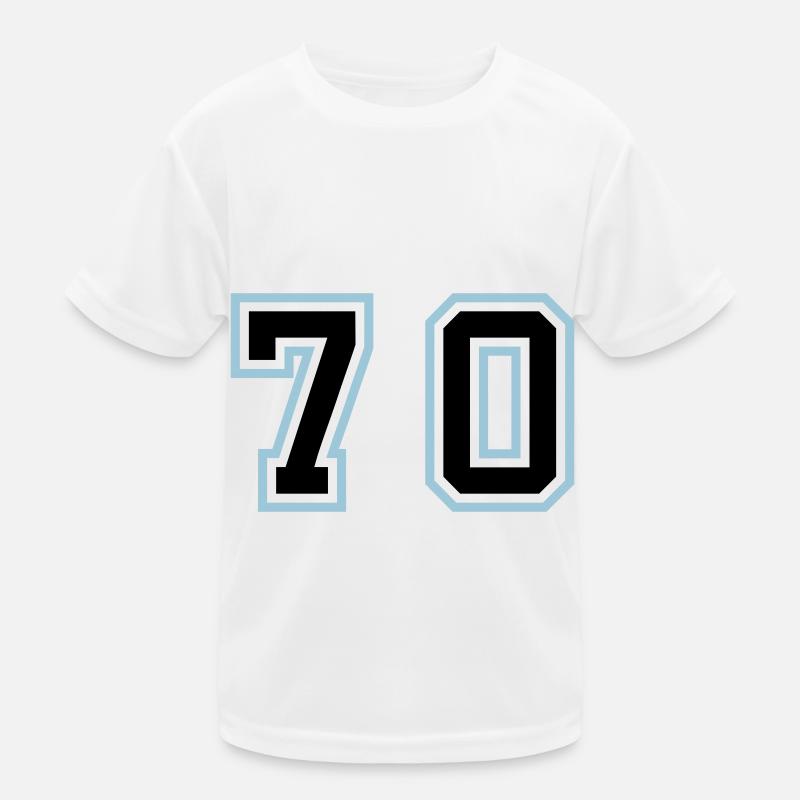 70 Zahl Symbol Kinder Funktions-T-Shirt