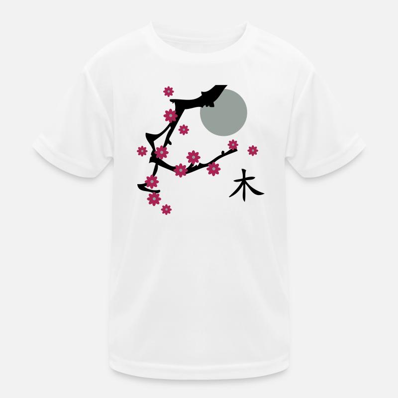 Kirsch Blüte-Cherry blossoms Kinder Funktions-T-Shirt