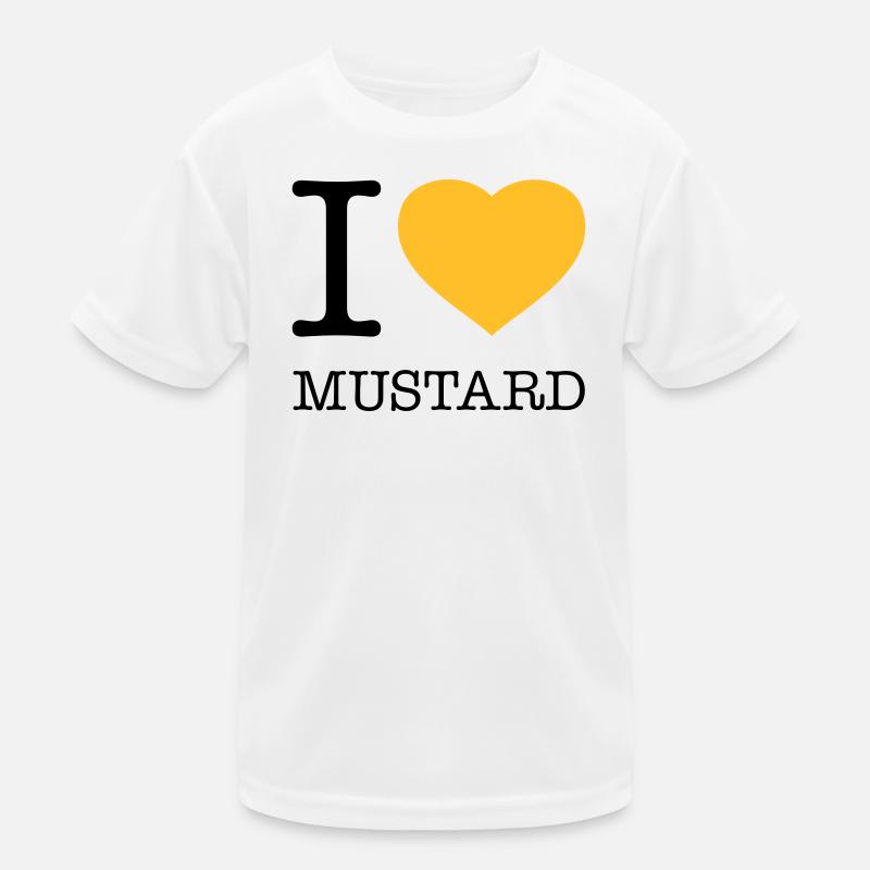 I LOVE MUSTARD Senf Wurst Kinder Funktions-T-Shirt