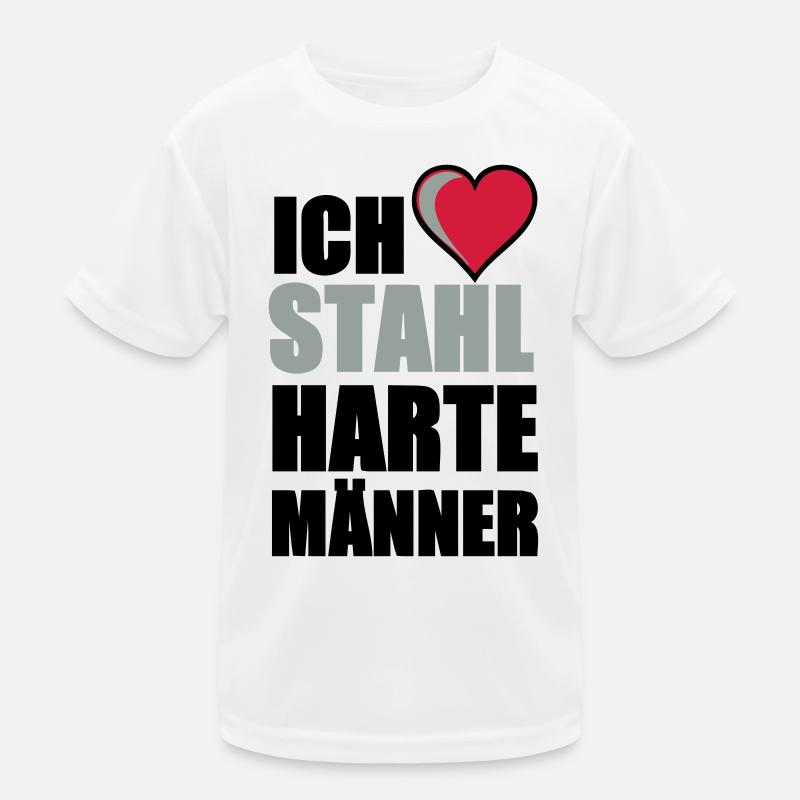 Stahlharte Männer Geschenk Kinder Funktions-T-Shirt